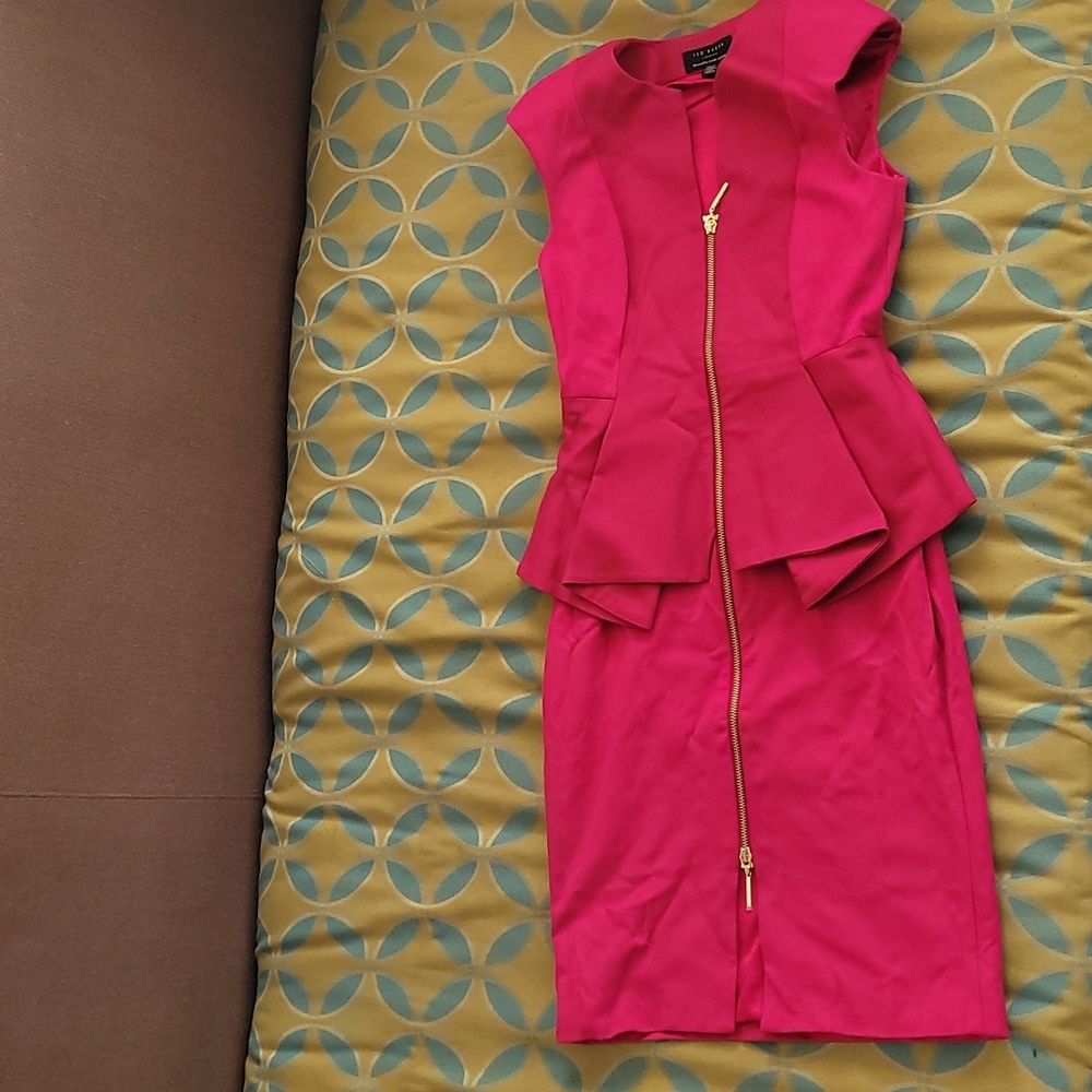 Luxury Bodycon Hot Pink Dress